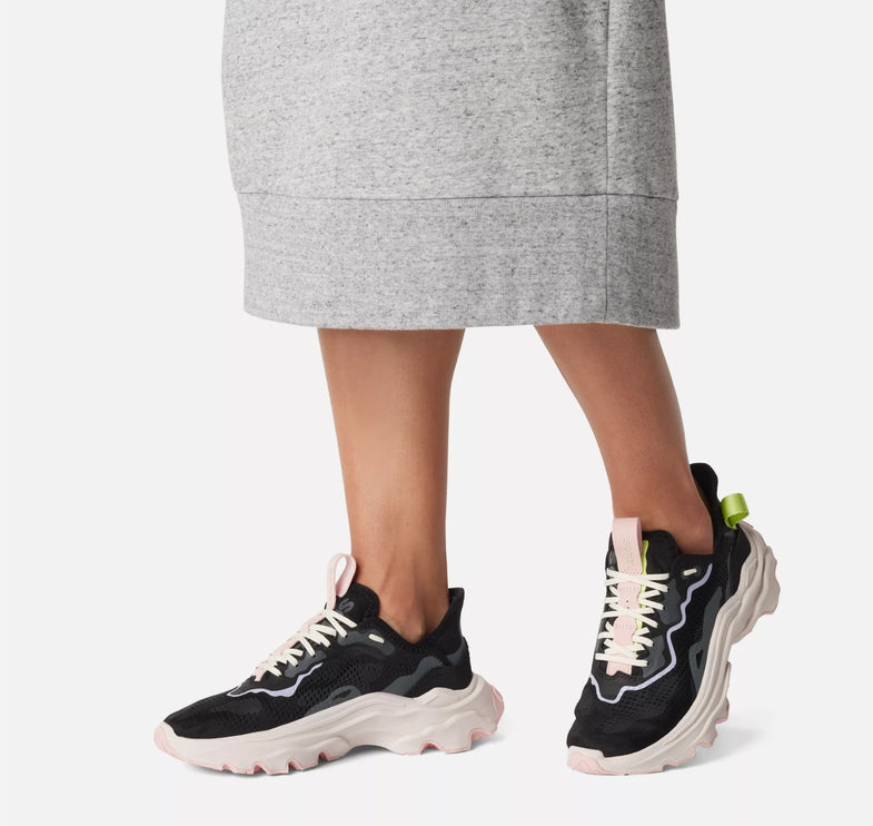 Sorel Women's Kinetic Breakthru Day Lace Sneaker Black/Tippet