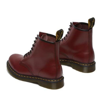 Dr. Martens Unisex 1460 Smooth Leather Lace Up Boots Cherry Red