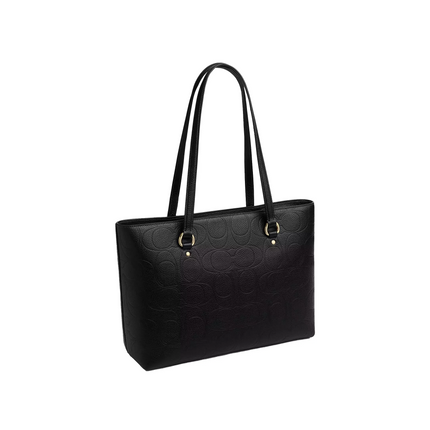 Coach Women's Station Tote Bag In Signature Leather Gold/Black