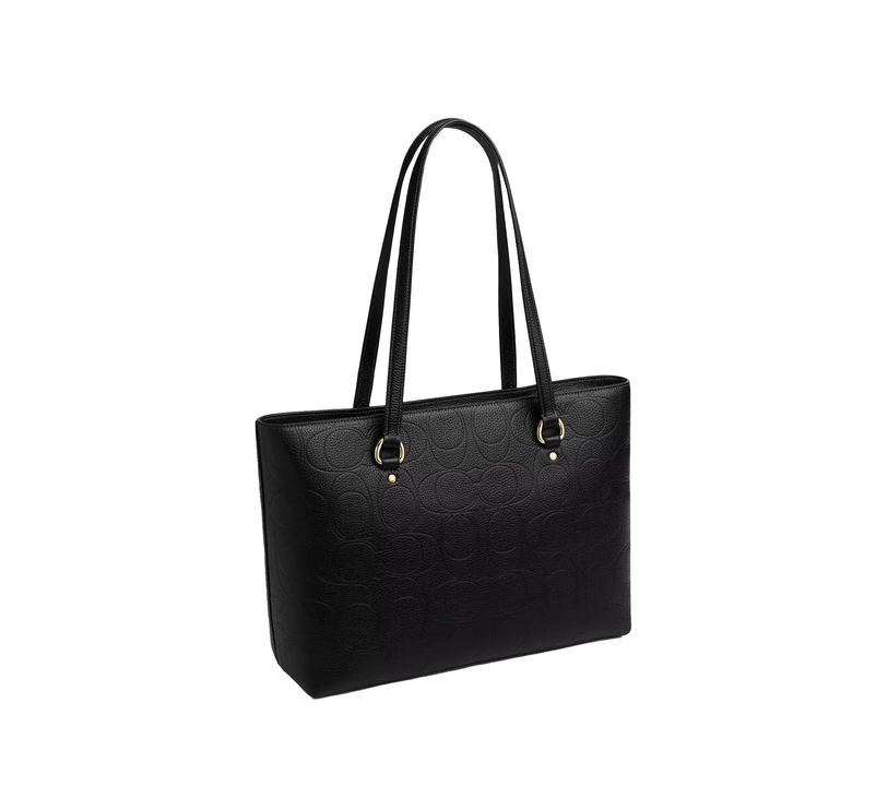 Coach Women's Station Tote Bag In Signature Leather Gold/Black