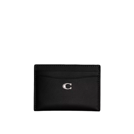 Coach Women's Essential Card Case Silver/Black