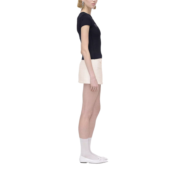 Marc Jacobs Women's Charm Logo Shrunken Tee Black