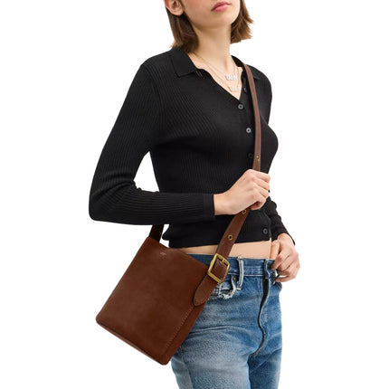 Coach Women's Bleecker Bucket Bag 21 Suede/Brass