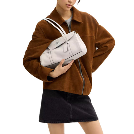 Coach Women's Bridget Flap Shoulder Bag Silver/Chalk