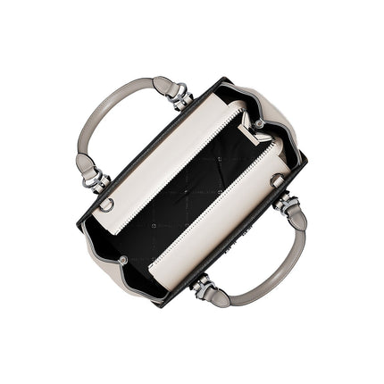 Michael Kors Women's Marilyn Small Color-Block Saffiano Leather Messenger Bag Black Combo