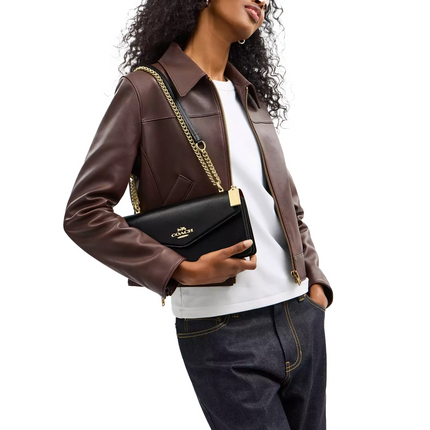 Coach Women's Klare Envelope Crossbody Bag Gold/Black