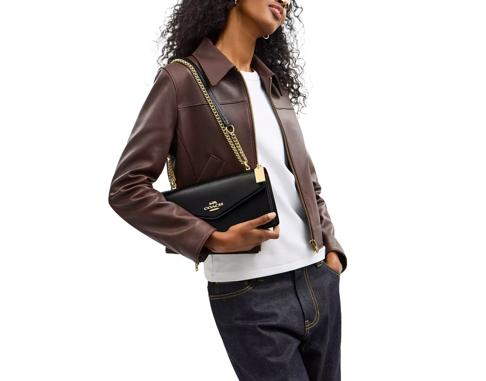 Coach Women's Klare Envelope Crossbody Bag Gold/Black