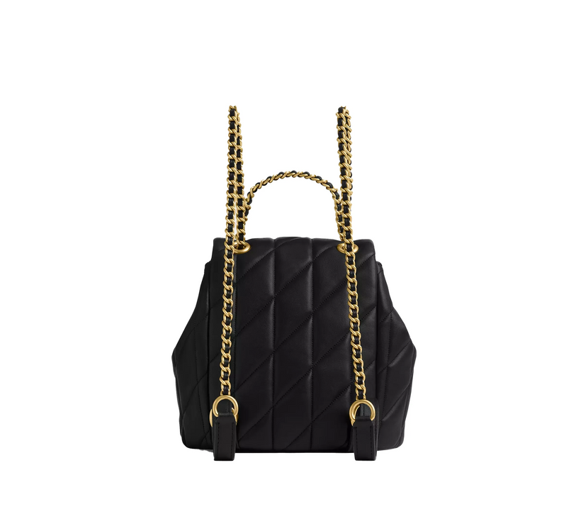 Coach Women's Tabby Backpack With Pillow Quilting Brass/Black