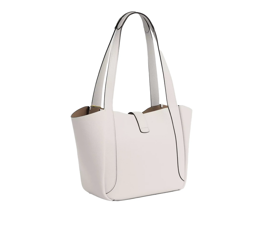 Coach Women's Hadley Turnlock Tote Bag Gold/Chalk