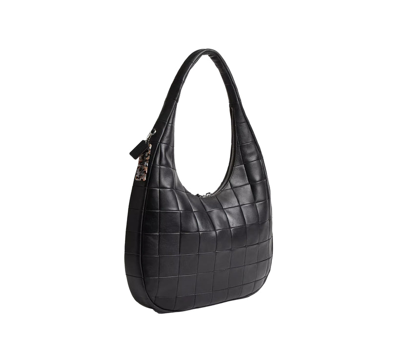 Coach Women's Alter/Ego Large Crescent Shoulder Bag In Upcrafted Leather Black