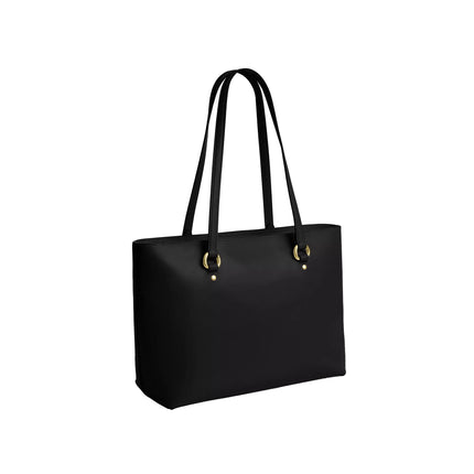 Coach Women's Station Tote Bag Crinkle Leather Gold/Black