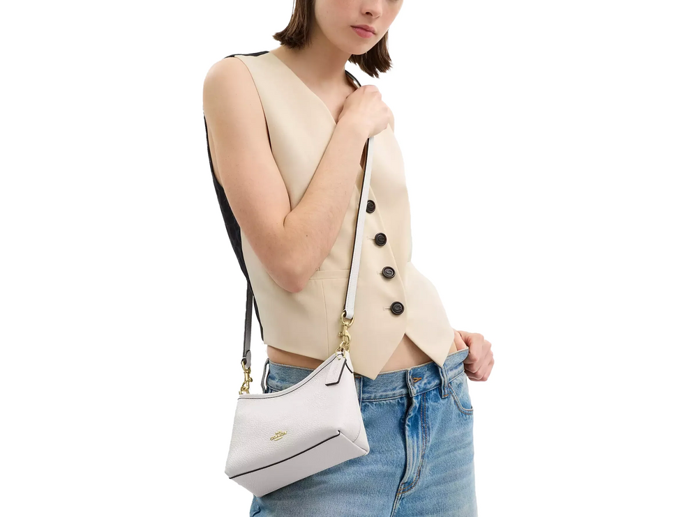 Coach Women's Laurel Small Shoulder Bag Gold/Chalk