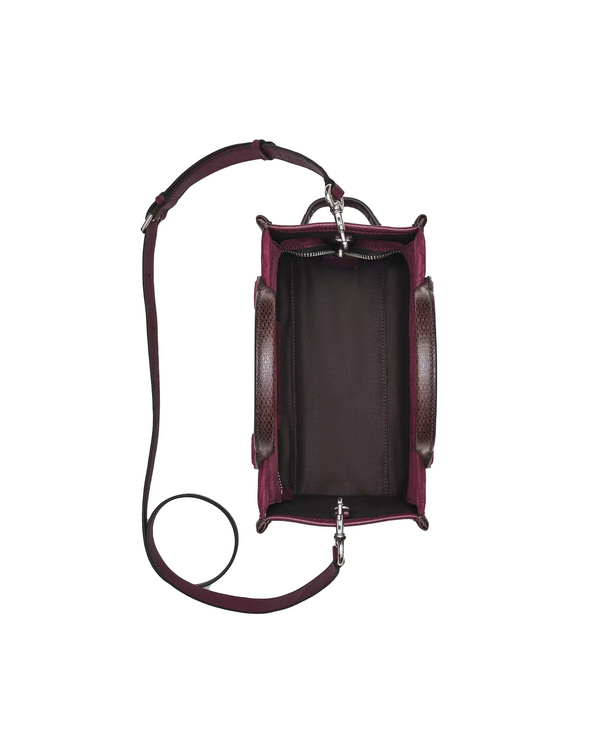 Marc Jacobs Women's The Suede Small Tote Bag Dark Plum
