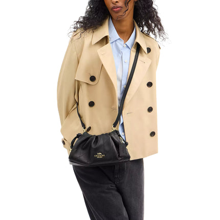 Coach Women's Faye Shoulder Bag With Quilting Gold/Black