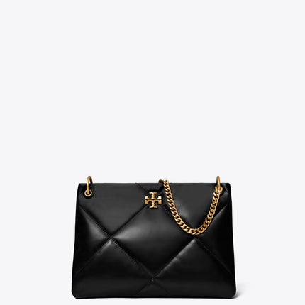 Tory Burch Women's Small Kira Diamond Quilt Shoulder Bag Black