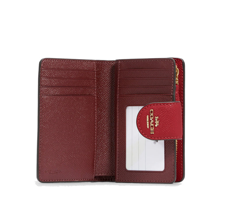 Coach Women's Medium Corner Zip Wallet Gold/1941 Red