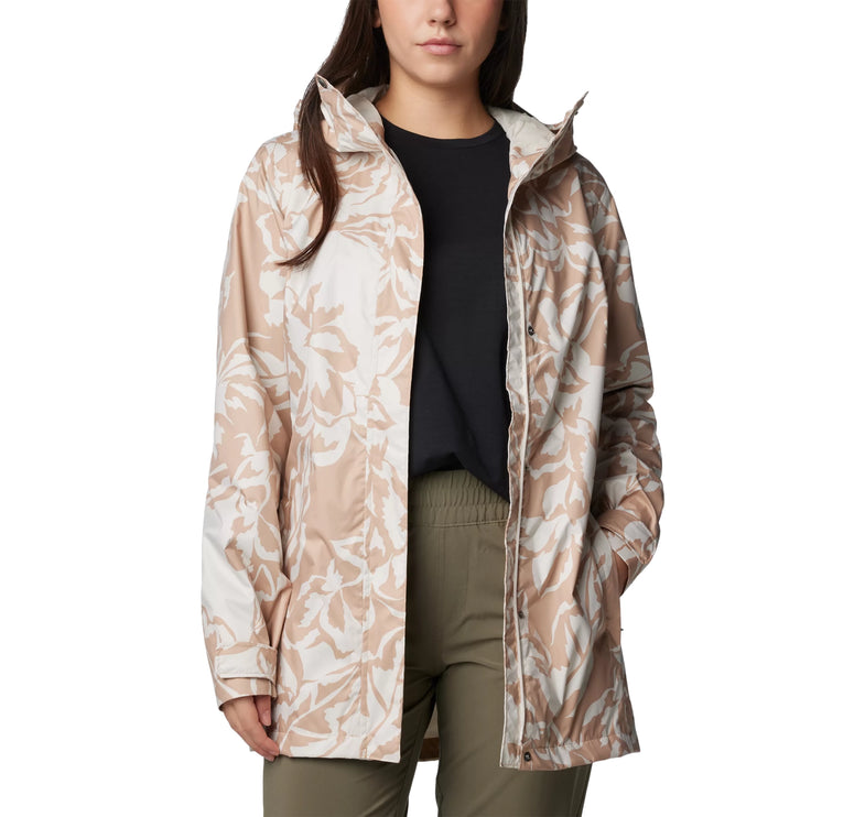 Columbia Women's Splash A Little III Printed Jacket Canoe Leafall Print