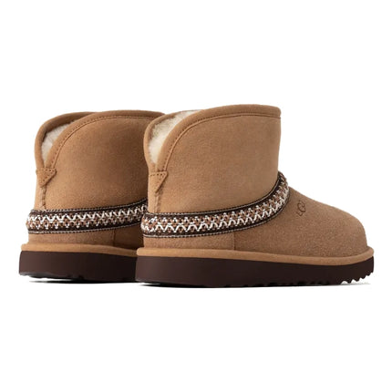 UGG Big Kid's Classic Mini Crescent Chestnut - Hemen Kargoda