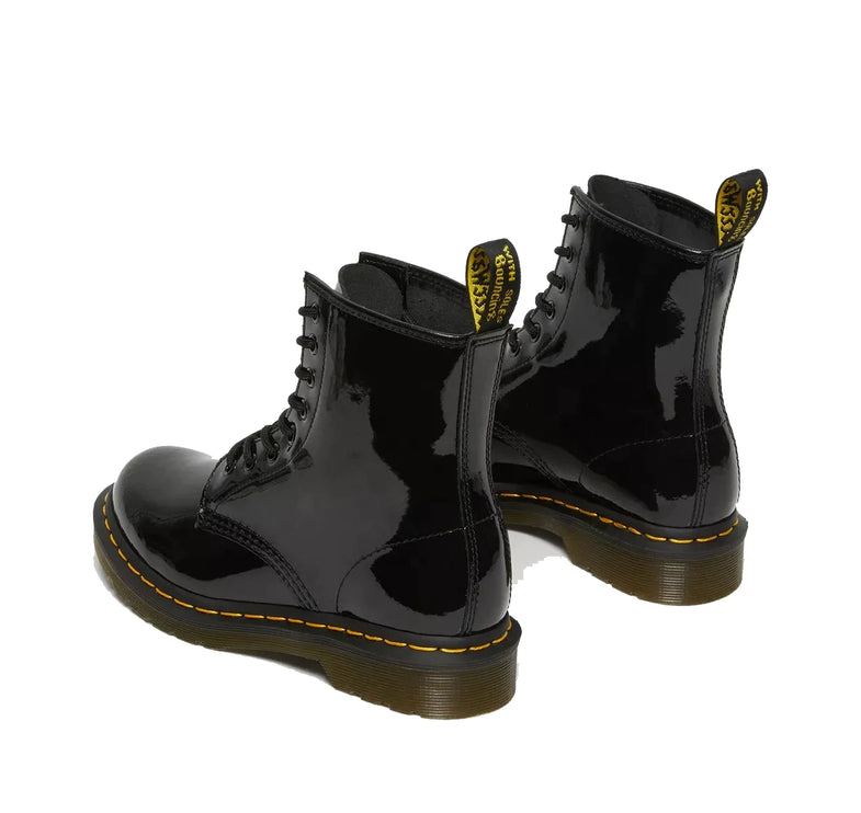 Dr. Martens Unisex 1460 Patent Leather Lace Up Boots Black