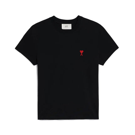 AMI Alexandre Mattiussi Unisex Ami de Coeur Small Logo T-Shirt Black - Hemen Kargoda