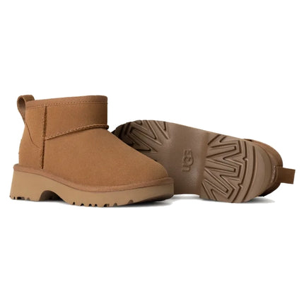 UGG Big Kid's Classic Ultra Mini New Heights Chestnut