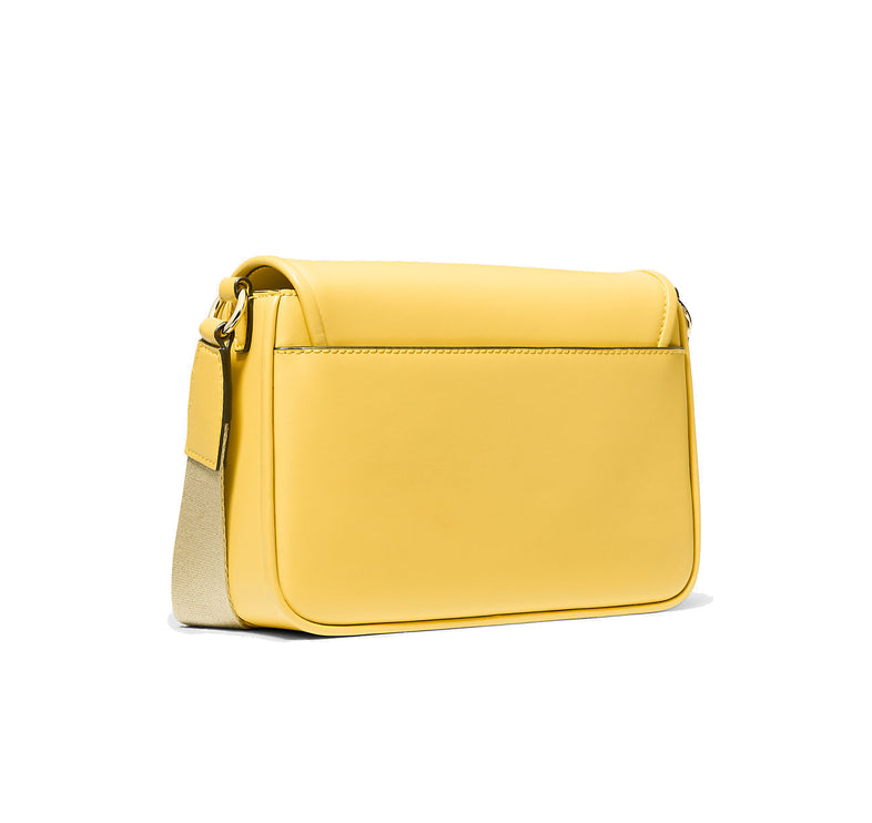 Michael Kors Women's Bradshaw Medium Leather Messenger Bag Daisy Yellow