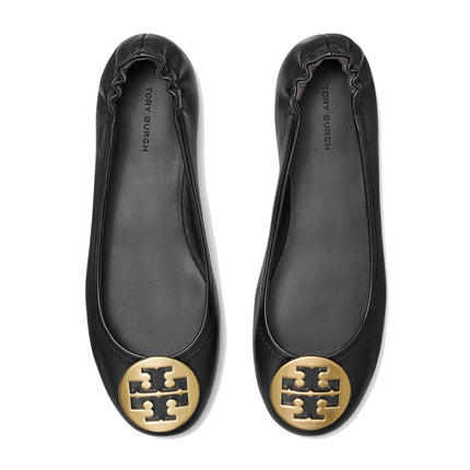 Tory Burch Women's Minnie Travel Ballet Perfect Black/Gold