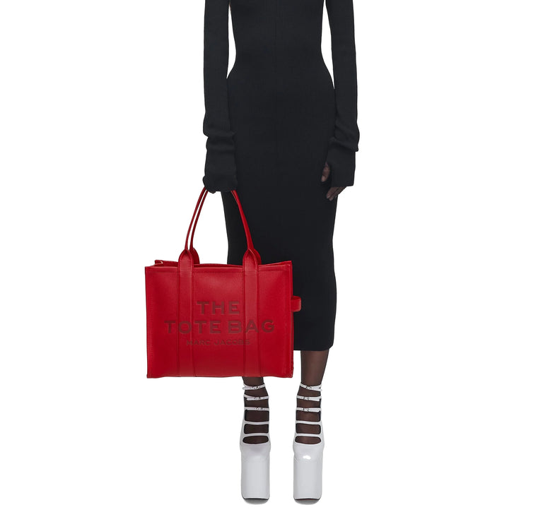 Marc Jacobs Women's The Leather Large Tote Bag True Red