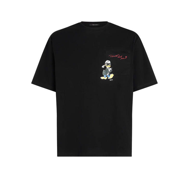 Disney x KARL LAGERFELD Men's Pocket T-Shirt Black