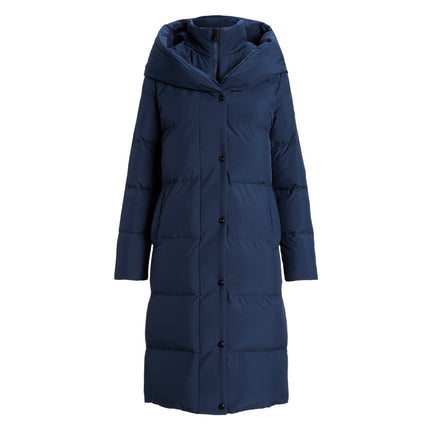 Polo Ralph Lauren Women's Oversize Collar Quilted Down Coat Navy