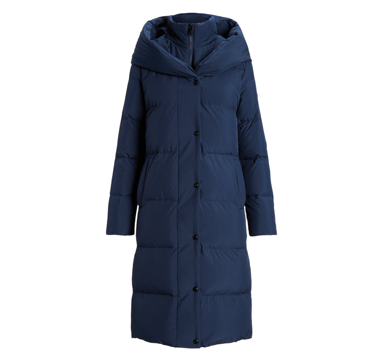 Polo Ralph Lauren Women's Oversize Collar Quilted Down Coat Navy