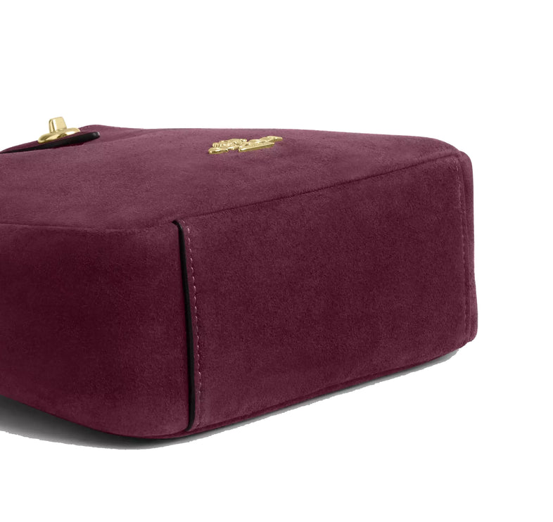 Coach Women's Hadley Mini Crossbody Bag Gold/Maroon