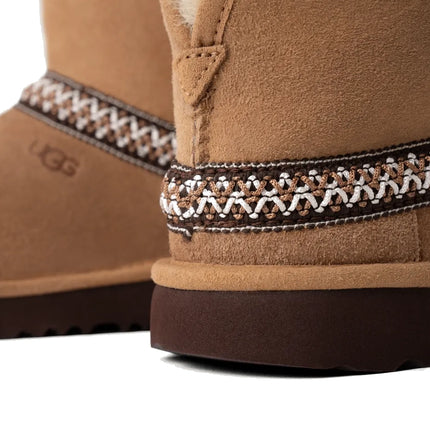 UGG Big Kid's Classic Mini Crescent Chestnut - Hemen Kargoda