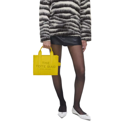 Marc Jacobs Women's The Leather Small Tote Bag Daisy Yellow