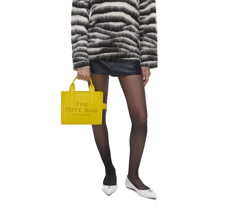 Marc Jacobs Women's The Leather Small Tote Bag Daisy Yellow