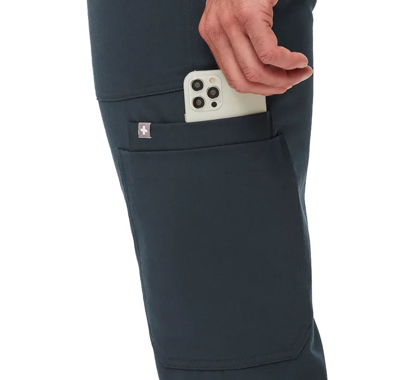 FIGS Men's Cairo Cargo Scrub Pants Dark Harbor