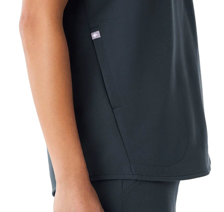 FIGS Women's Rafaela Oversized Scrub Top Dark Harbor