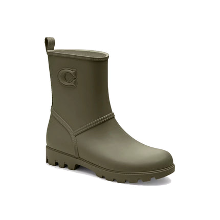 Coach Women's Ryder Rainboot Army Green