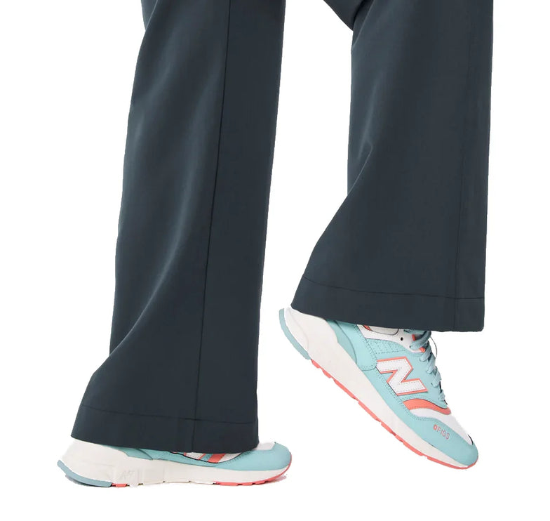 FIGS Women's High Waisted Isabel Wide Leg Scrub Pants Dark Harbor