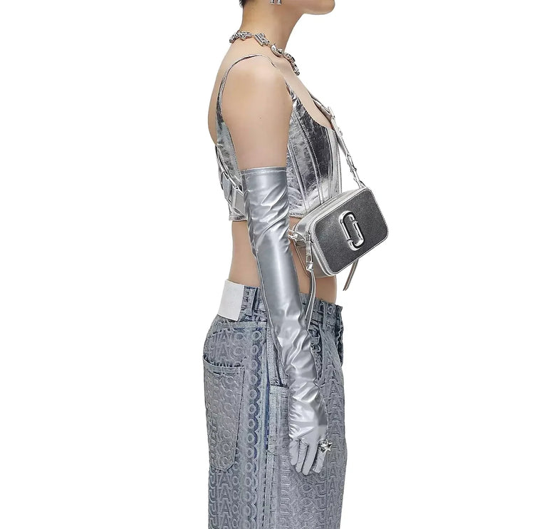 Marc Jacobs Women's The Metallic Snapshot Silver