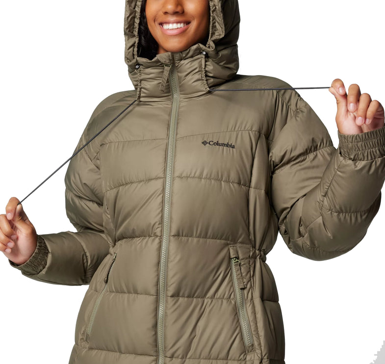 Columbia Women's Pike Lake II Long Jacket Stone Green