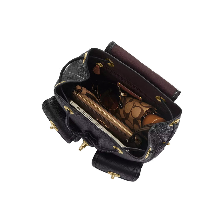 Coach Women's Hadley Backpack Gold/Black