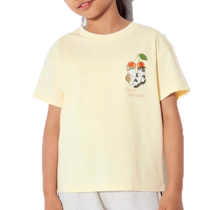 Uniqlo Kid's Mofusand UT Short Sleeve T-Shirt 40 Cream