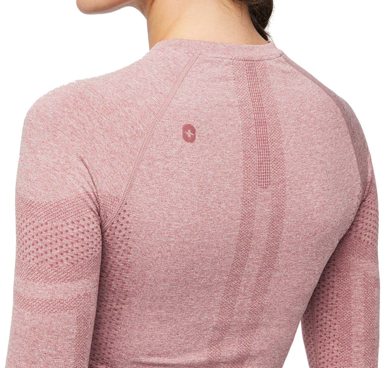 FIGS Women's Salta Seamless Longsleeve Underscrub Mauve