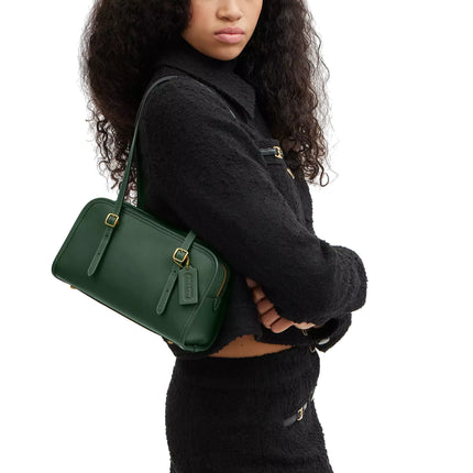 Coach Women's Swing Zip Bag Brass/Hunter Green