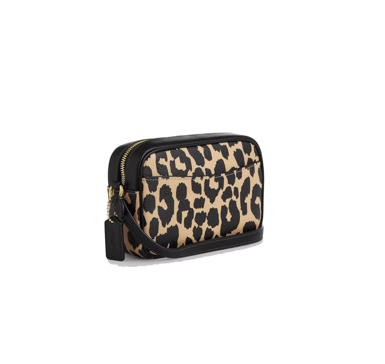 Coach Women's Mini Jamie Camera Bag With Leopard Print Gold/Leopard Multi