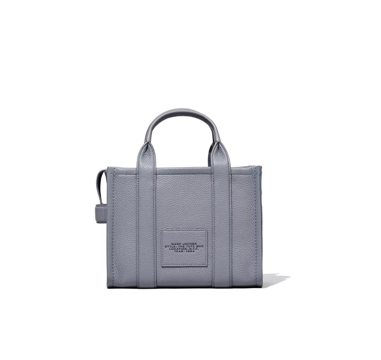 Marc Jacobs Women's The Leather Small Tote Bag Wolf Grey