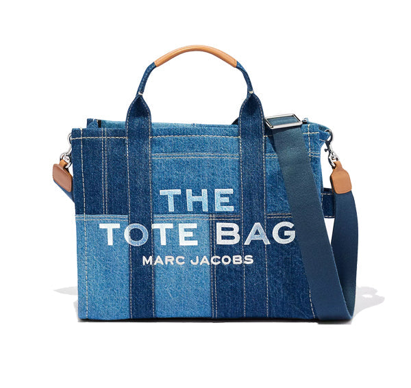 Marc Jacobs Women's The Denim Medium Tote Bag Blue - Hemen Kargoda