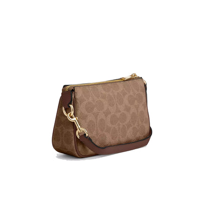 Coach Women's Nolita 19 In Signature Canvas Gold/Tan/Brown