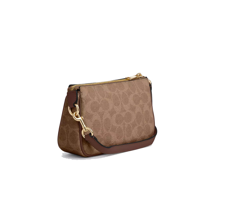 Coach Women's Nolita 19 In Signature Canvas Gold/Tan/Brown